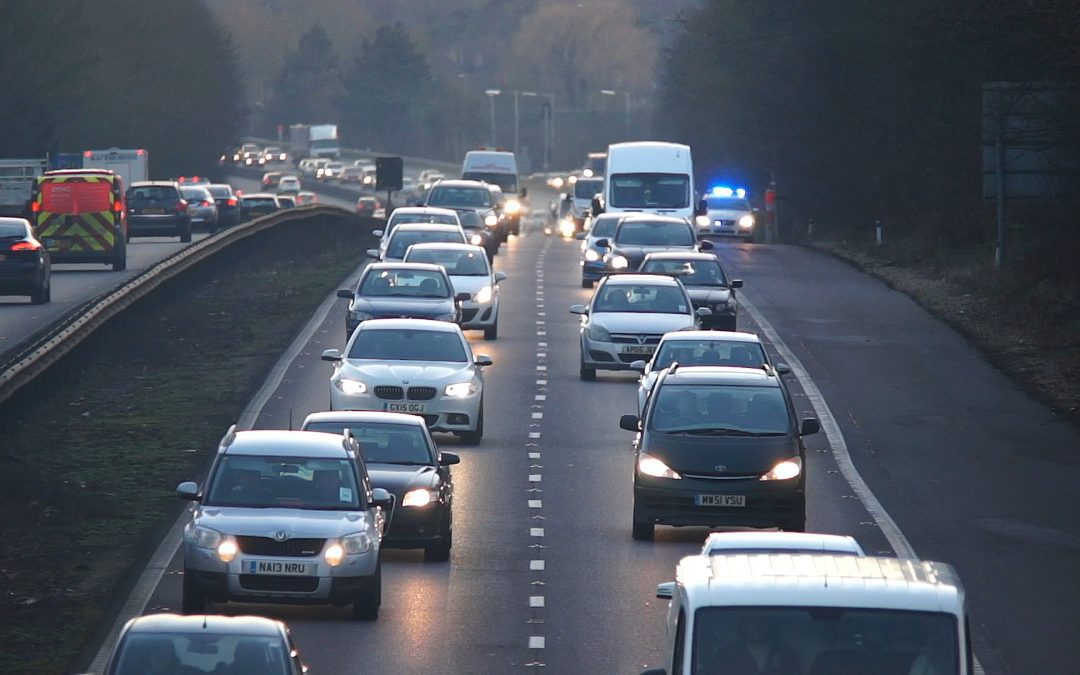 Camminando lungo l'autostrada