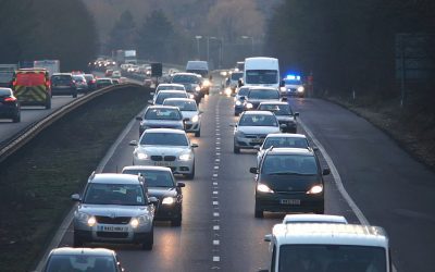Camminando lungo l'autostrada